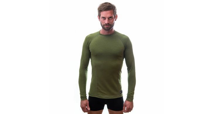 Термокофта мужская Sensor Merino DF LS, Safari green, L