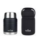 Комплект: термос Tribe Food Jar харчовий 0,45 л, black + чохол для термоса Tribe Neoprene Cover 0,45 л
