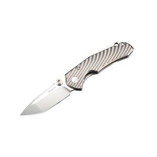 Нож складной карманный Ruike M671-TZ, (7 см) steel 154СМ/TC4 (титан) серый