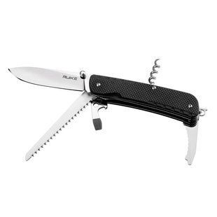 Багатофункціональний ніж Ruike Trekker LD32-B, (8.5 см) 12C27 / G10 чорний, 11 інстр.