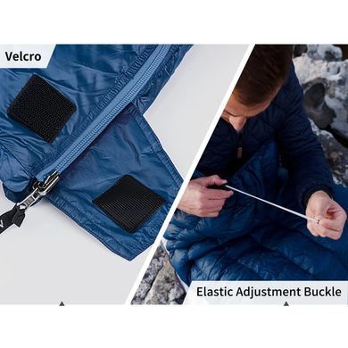 Спальник Naturehike CWM295 CNK2300SD013, блакитний