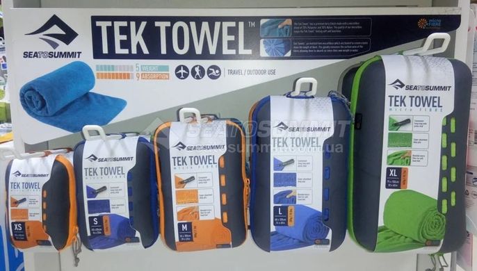 Полотенце из микрофибры Tek Towel от Sea to Summit, S, Lime (STS ATTTEKSLI)
