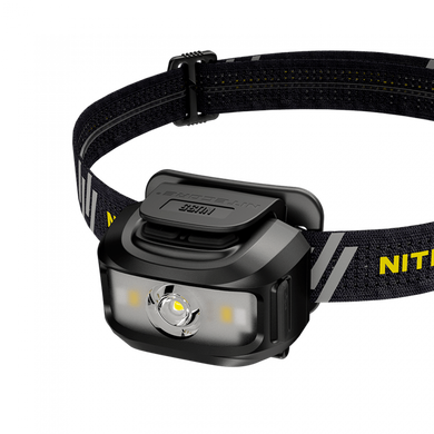 Налобний ліхтар з універсальним живленням Nitecore NU35 (3xAAA, USB Type-C) чорний