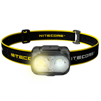 Налобний ліхтар з універсальним живленням Nitecore NU35 (3xAAA, USB Type-C) чорний