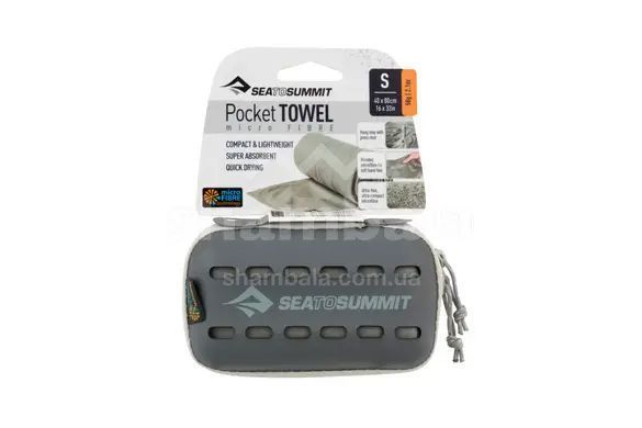 Полотенце из микрофибры от Sea to Summit Pocket Towel, M, Grey (STS APOCTMGY)