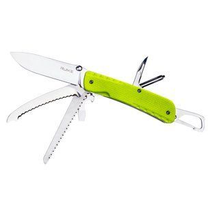 Багатофункціональний ніж Ruike Trekker LD43, (8.5 см) 12C27 / G10 зелений, 15 інстр.