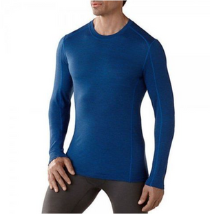 Термофутболка мужская Smartwool NTS Micro 150 Pattern Crew Bright Blue, р.S (SW SN705.378-S)