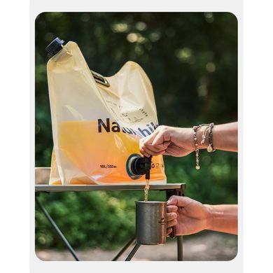 Контейнер для воды Naturehike CNK2450CF027, 10 л, желтый