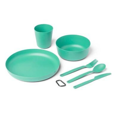 Camp Dinnerware Set w/ Mesh Sack - [6 Piece] набір посуду (Cabbage) (STS 054303)