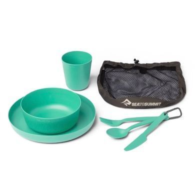 Camp Dinnerware Set w/ Mesh Sack - [6 Piece] набір посуду (Cabbage) (STS 054303)