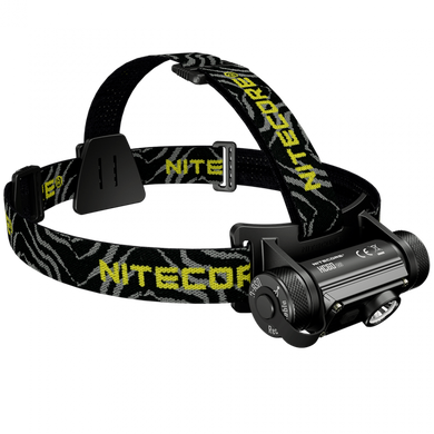 Налобний ліхтар Nitecore HC60W V2 (USB Type-C), теплий білий (чорний)