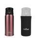 Комплект: термокружка Tribe Motion 0,36 л, pink + чехол для термоса Tribe Neoprene Cover 0,35 л