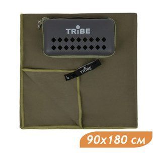 Рушник з мікрофібри Tribe Pocket Towel 90х180 2XL army green