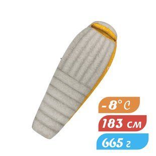 Спальник Spark SpIII (-2/-8&deg;C), 183 см - Left Zip, Light Gray/Yellow від Sea to Summit (STS ASP3-R)