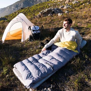 Спальник Naturehike CW400 NH18C400-D, L, черно-голубой