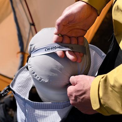 Спальник Naturehike CW400 NH18C400-D, L, черно-голубой