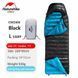 Спальник Naturehike CW400 NH18C400-D, L, черно-голубой