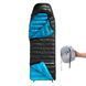 Спальник Naturehike CW400 NH18C400-D, L, черно-голубой