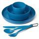 Camp Dinnerware Set w/ Mesh Sack - [6 Piece] набір посуду (Cendre Blue) (STS 054302)
