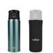Комплект: термокружка Tribe Motion 0,45 л, grey + чохол для термоса Tribe Neoprene Cover 0,45 л