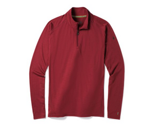 Термофутболка чоловіча Smartwool Merino 150 Baselayer 1/4 Zip Tibetan Red, р.M (SW 14070.A25-M)