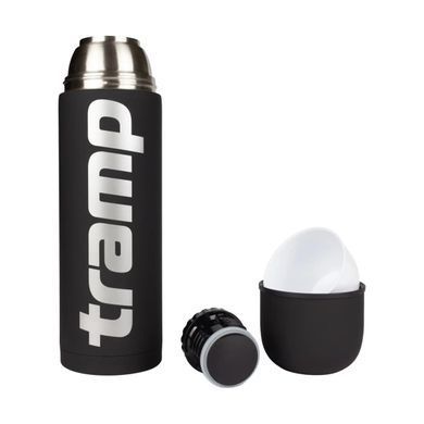 Комплект: термос Tramp Soft Touch 1 л UTRC-109 чорний + пробка з заварником