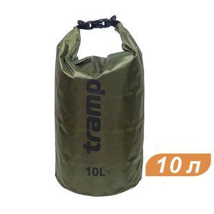 Гермомешок Tramp PVC Diamond Rip-Stop оливковый 10 л