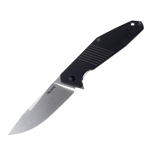 Ніж складаний туристичний Ruike D191-B, (9.2 см) 8Cr13Mov / G10 + steel 420 чорний