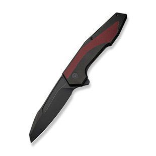 Нож складной туристический Civivi Hypersonic, (9.4 см) 14C28N / Steel & G10 черно-бордовый