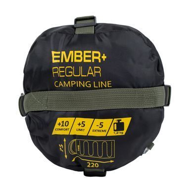 Спальный мешок Tramp Ember+ обычный левый UTRS-063R-olive-L