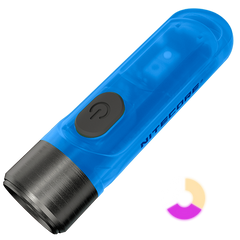 Мощный мини-наключник Nitecore TIKI GITD Blue, люминесцентный с ультрафиолетом