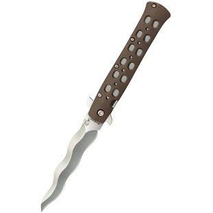 Нож складной Cold Steel 4" TI-Lite, Kris Blade, Zytel Handle, Brown (CST CS-26SP)