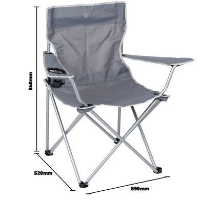 Крісло розкладне Bo-Camp Foldable Compact Grey (1267192) Discounted