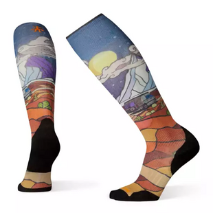 Термошкарпетки чоловічі Smartwool Men's PhD Ski Light Elite Buttermilk Nights Print (SW 01047.092-M)
