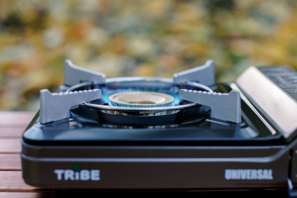 Плита газова портативна Tribe Universal з перехідником на великий балон