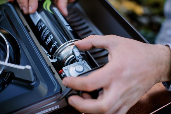 Плита газова портативна Tribe Universal з перехідником на великий балон