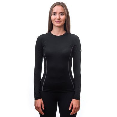 Термофутболка женская Sensor Merino Active LS black 11109024, SW11MA-black-S