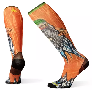 Термошкарпетки чоловічі Smartwool Men's PhD Ski Ultra Light Old Man Winter Print (SW 01046.877-M)