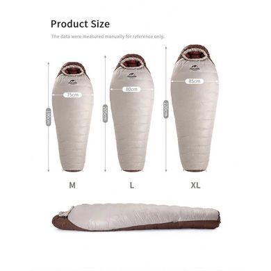 Спальник Naturehike Snowbird NH20YD001, M, 510 г