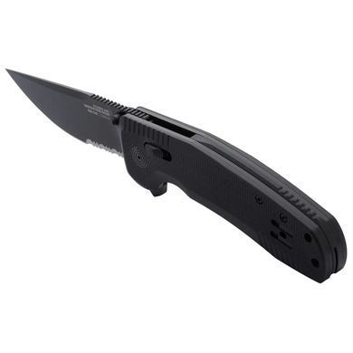 Розкладний ніж SOG TAC XR, Black/Partially Serrated (SOG 12-38-03-41)