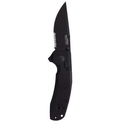 Розкладний ніж SOG TAC XR, Black/Partially Serrated (SOG 12-38-03-41)