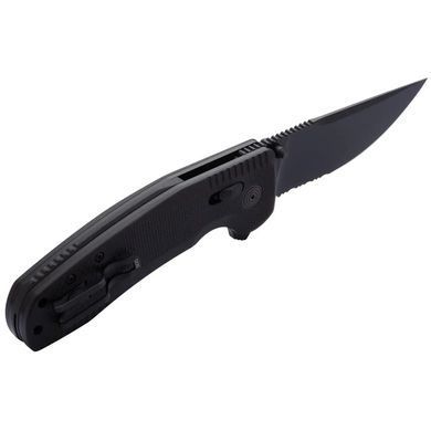 Розкладний ніж SOG TAC XR, Black/Partially Serrated (SOG 12-38-03-41)