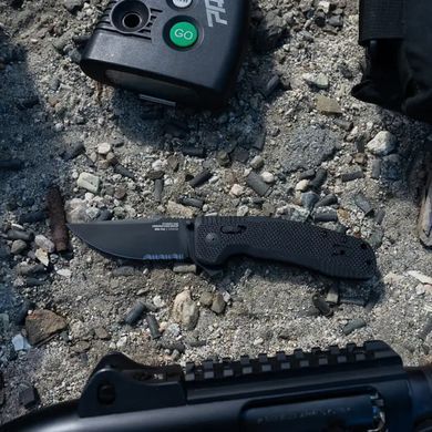 Розкладний ніж SOG TAC XR, Black/Partially Serrated (SOG 12-38-03-41)