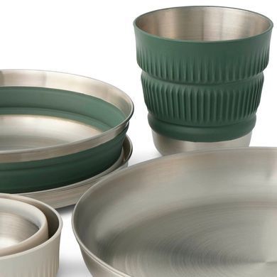 Detour Stainless Steel Collapsible Dinnerware Set набір посуду (2 тарілки+2 миски+2 чашки) (STS ACK039041-122101)