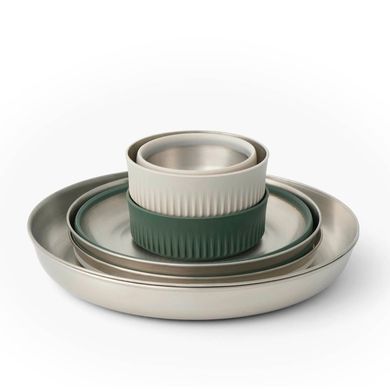 Detour Stainless Steel Collapsible Dinnerware Set набір посуду (2 тарілки+2 миски+2 чашки) (STS ACK039041-122101)