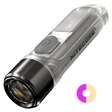 Мощный ультрафиолетовый мини-наключный фонарь Nitecore TIKI UV серый