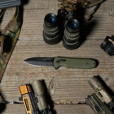 Розкладний ніж SOG Pentagon XR, Black Out ( SOG 12-61-01-57)