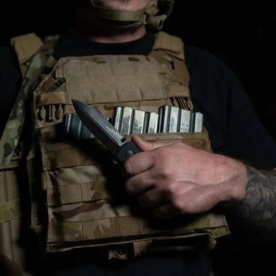 Розкладний ніж SOG Pentagon XR, Black Out ( SOG 12-61-01-57)