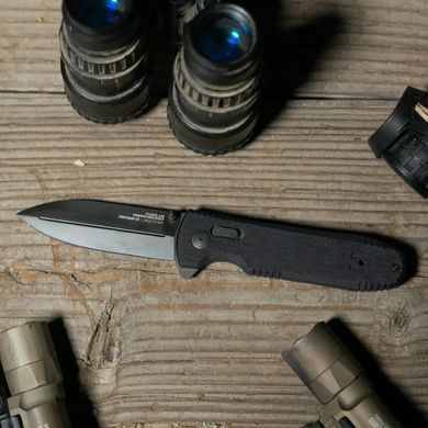 Розкладний ніж SOG Pentagon XR, Black Out ( SOG 12-61-01-57)