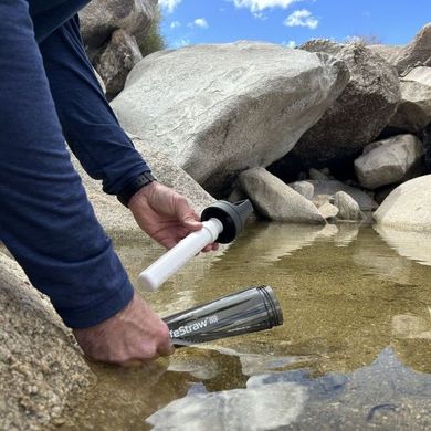 Пляшка-фільтр для води LifeStraw Go Filter Bottle, 650 мл, Laguna Teal (LSW LGV422TLWW)